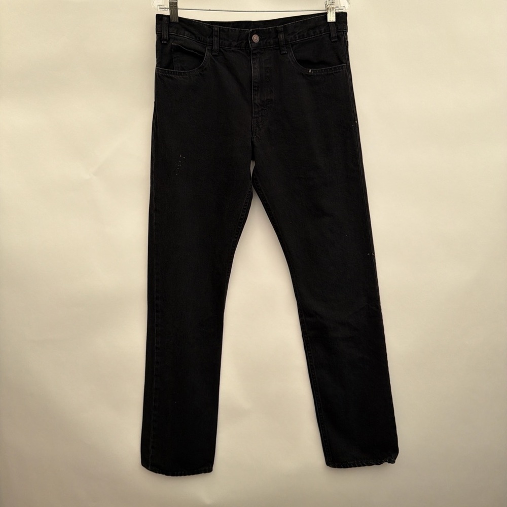 Celine Paris washed black straight leg jeans